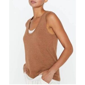 BROCHU WALKER loreen layered tank top in porcini